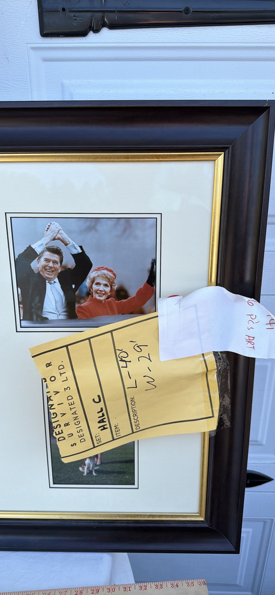Three Framed White House President Photo Collage Artworks Regan, Bush - image 3 of 20