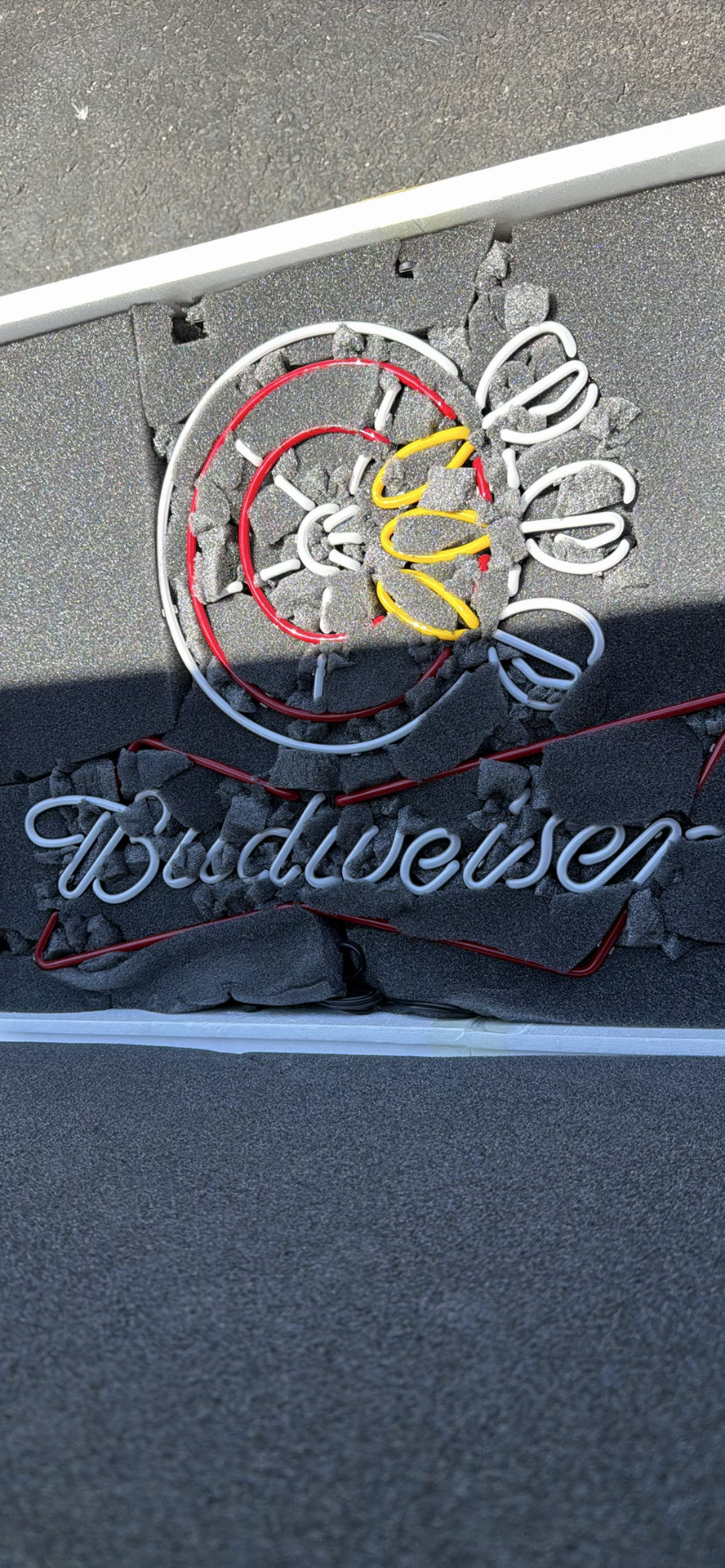 Retro Budweiser Dart Board Light Up Neon Sign - image 6 of 13