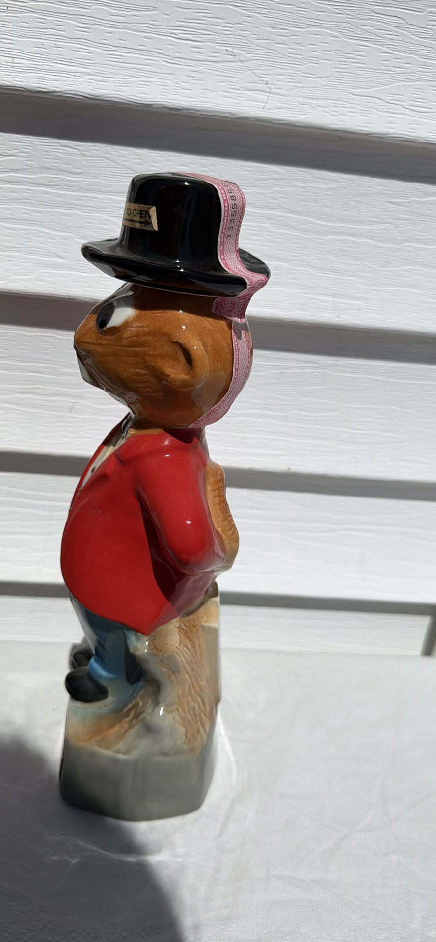 Vintage 1977 Jim Beam Beaver Valley Beaver Figurine Bourbon Decanter - image 6 of 7