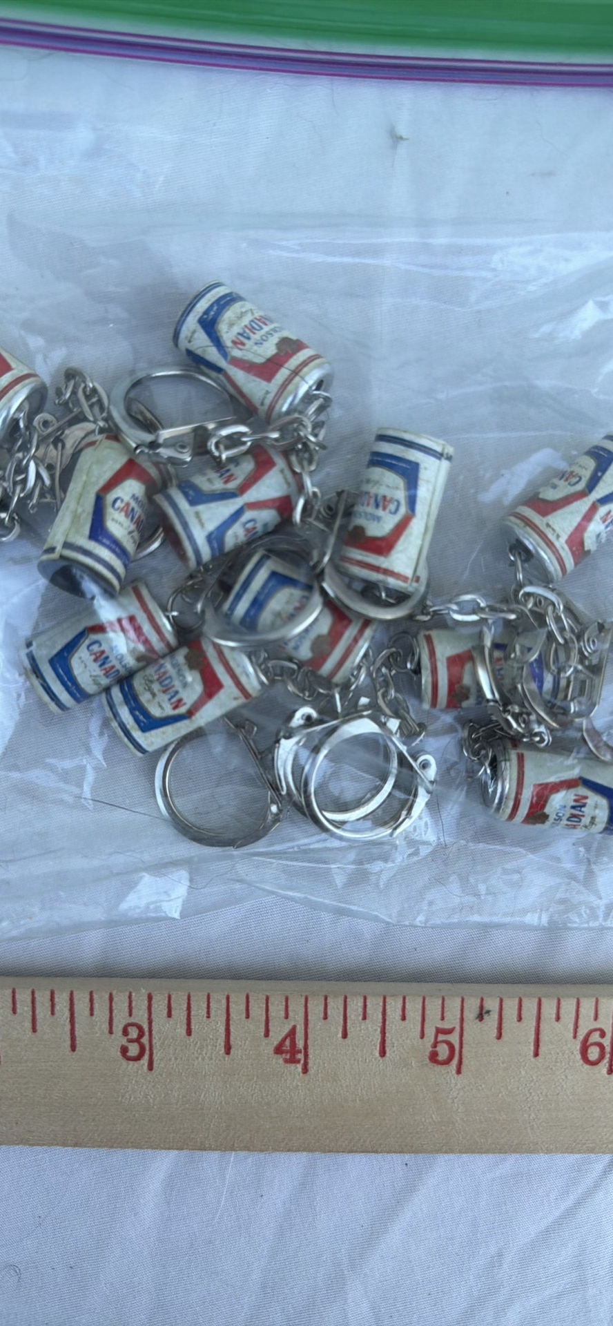 Assorted Miniature Soda Can Keychains - Pepsi, 7UP, Molson Canadian - image 4 of 6