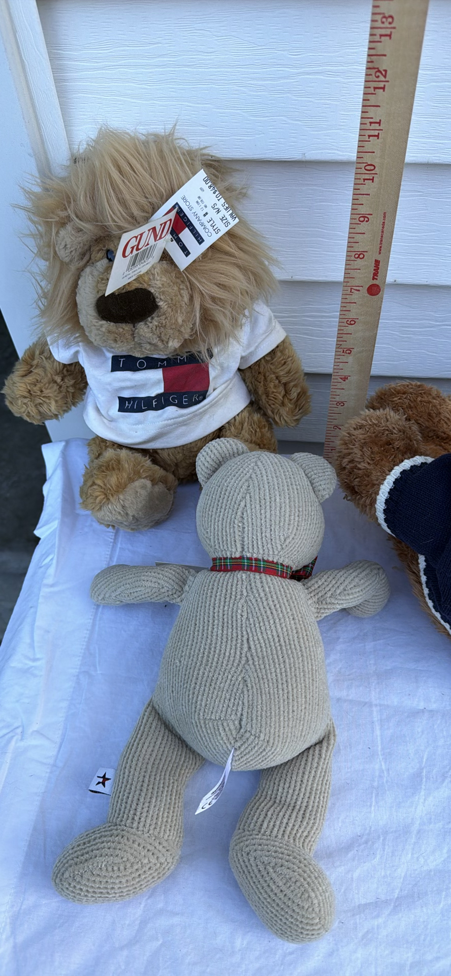 Two Tommy Hilfiger Stuffed Teddy Bears And One Tommy Hilfiger Stuffed Lion (Gund) - image 2 of 4