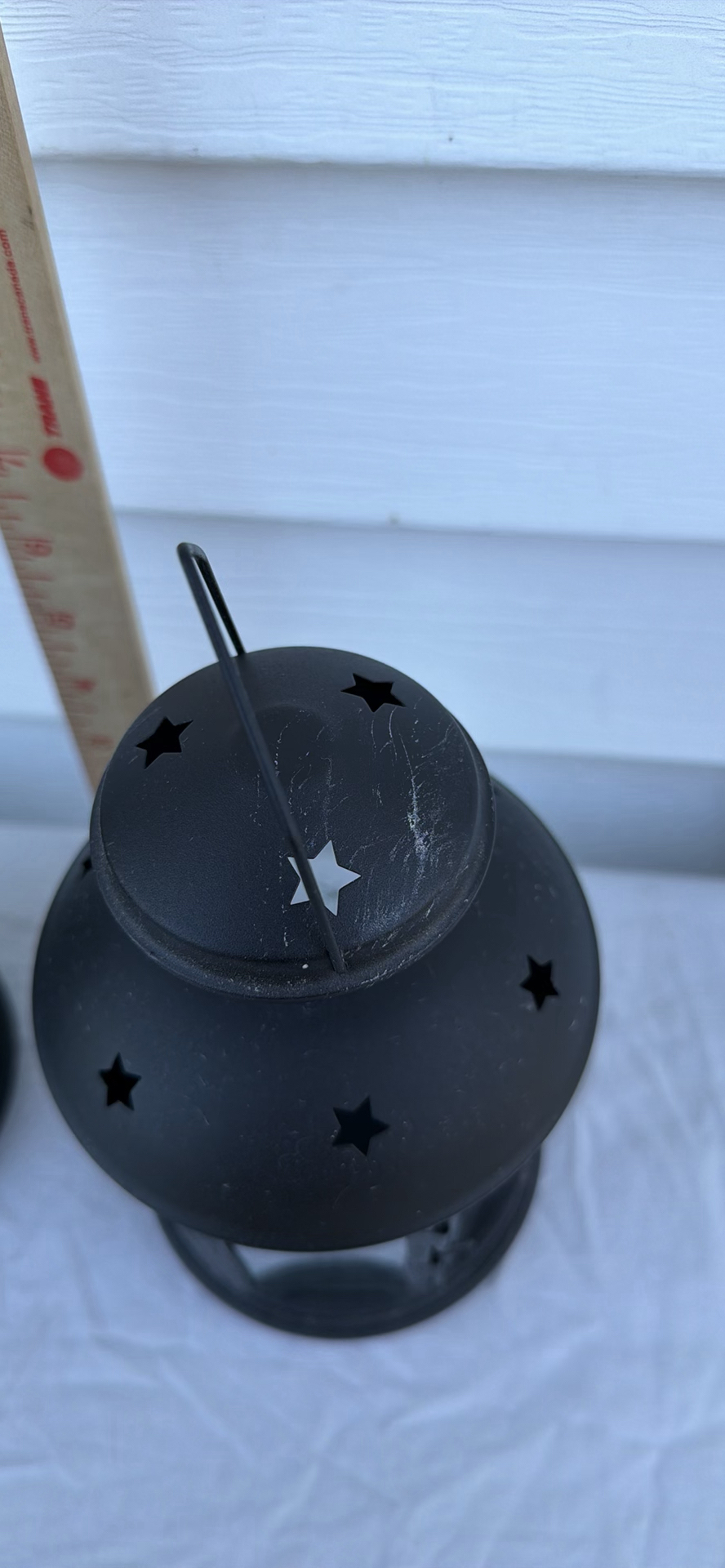 IKEA Pair of Black Metal Lanterns - image 4 of 7