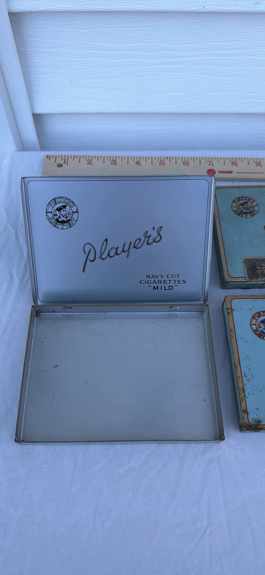 Four Vintage Players Navy Cut Cigarettes Tin Boxes - image 2 of 5