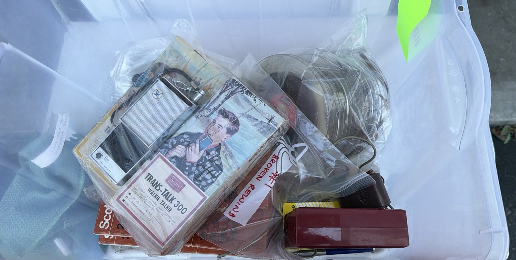 TOTE LOT Incl. Sears Trans-Talk 300 Walkie Talkie Set and Accessories - image 2 of 22