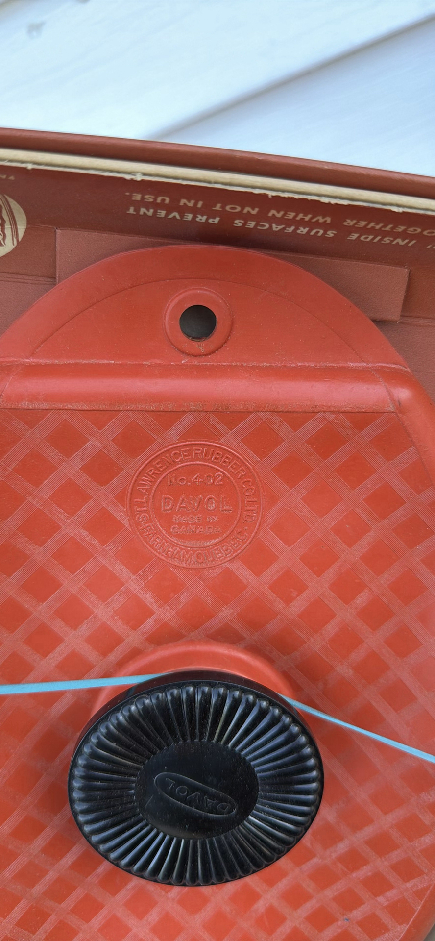 Plastic Storage Tote with Vintage Medical Tins and Rubber Ice Cap - image 7 of 17
