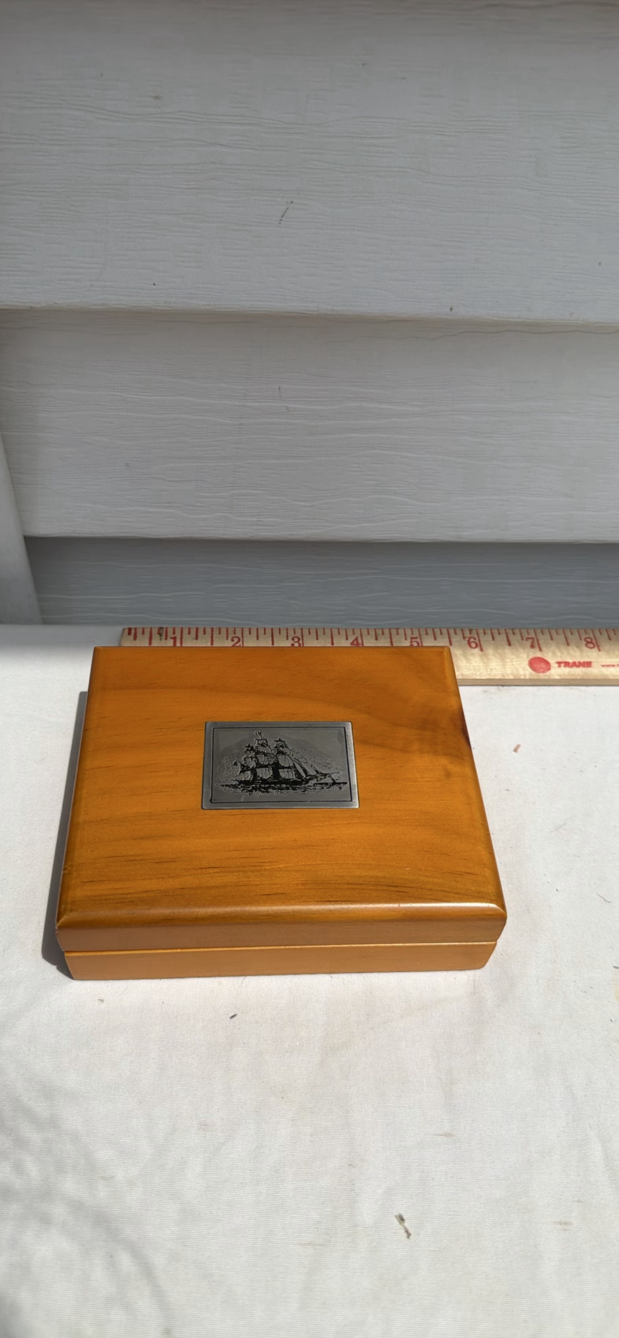 Wooden Presentation Box with Black Leather Wallet - image 3 of 10