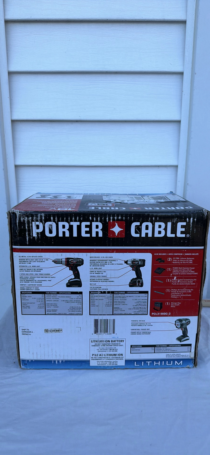 NEW Old Stock - Porter-Cable 18V Lithium 3-Tool Combo Kit - image 4 of 7