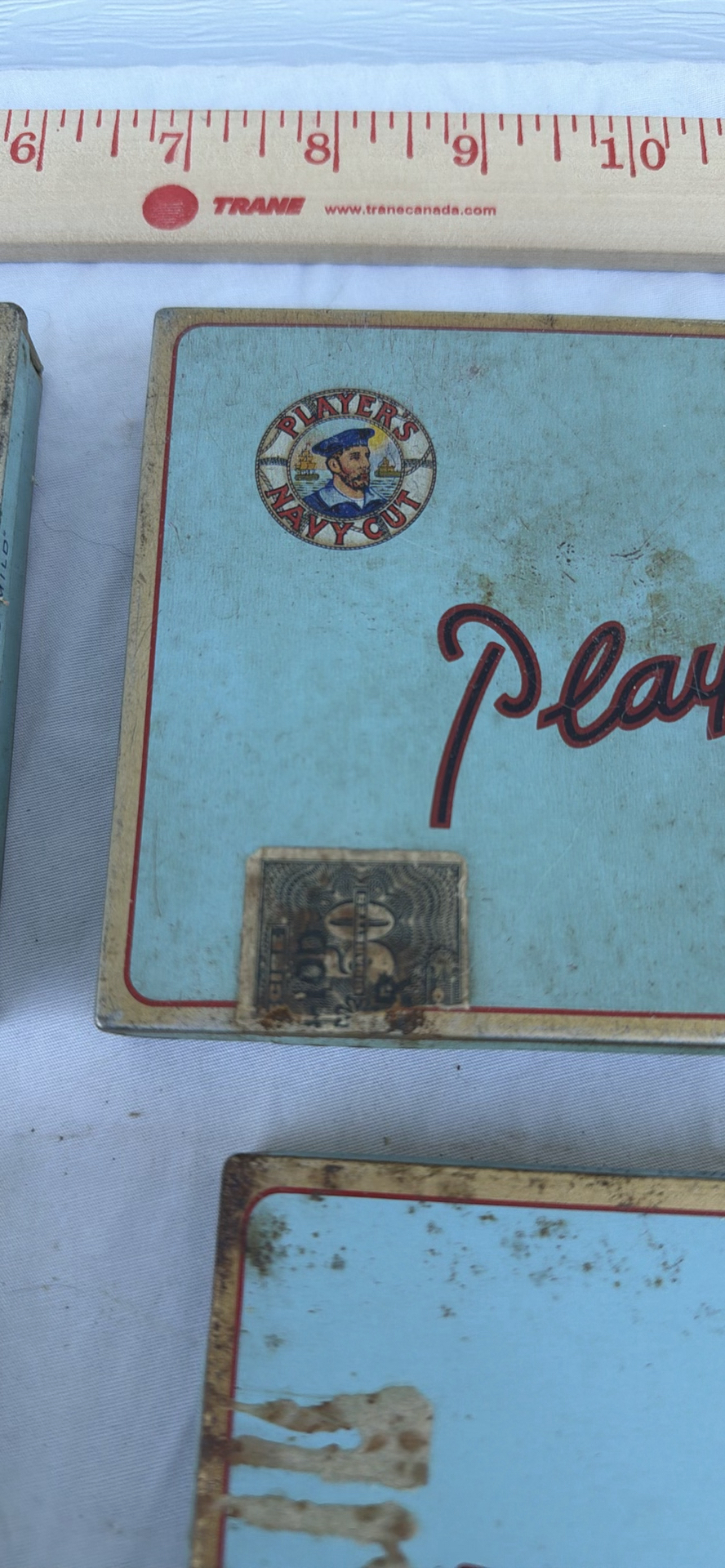Four Vintage Players Navy Cut Cigarettes Tin Boxes - image 3 of 5