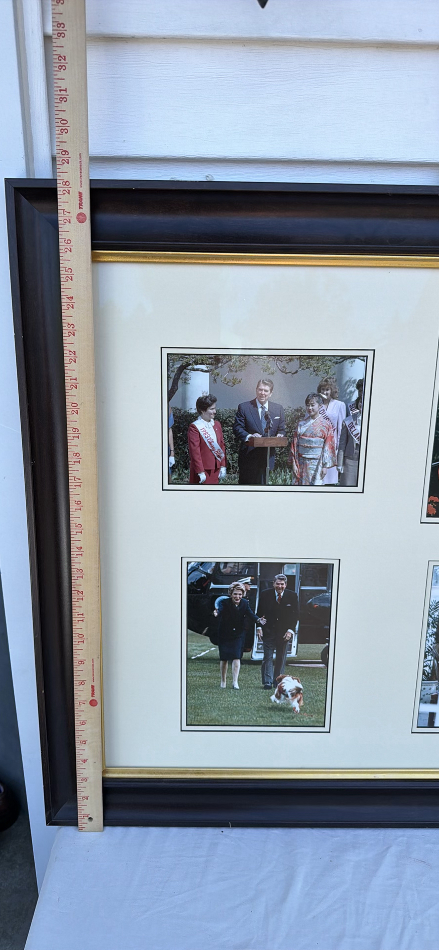 Three Framed White House President Photo Collage Artworks Regan, Bush - image 4 of 20