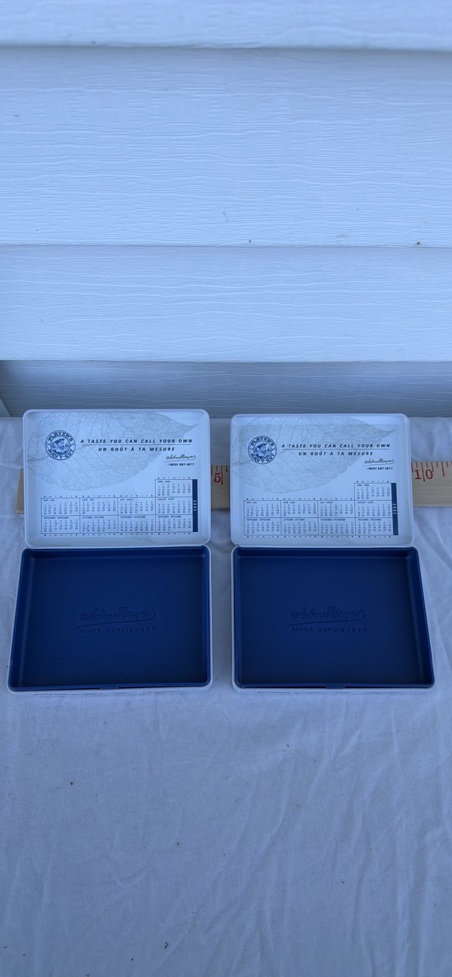 Two Player's Silver Cigarette Tins Circa 2002 Ltd Edition - image 4 of 5