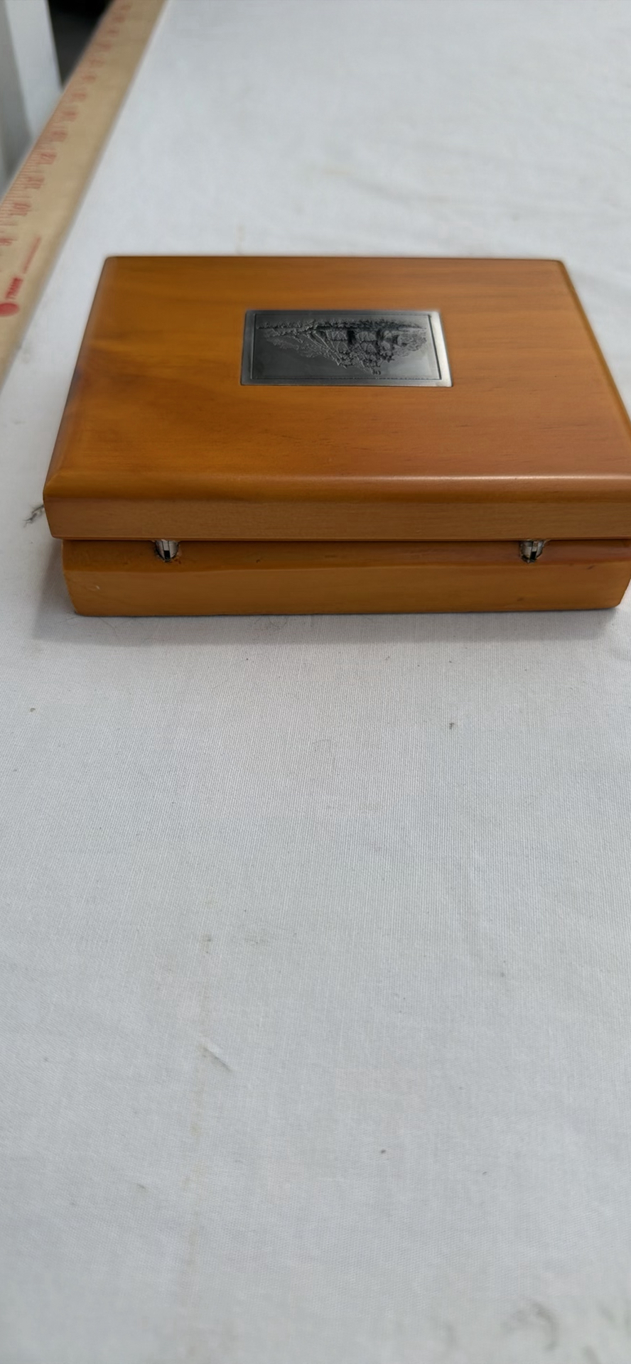 Wooden Presentation Box with Black Leather Wallet - image 9 of 10