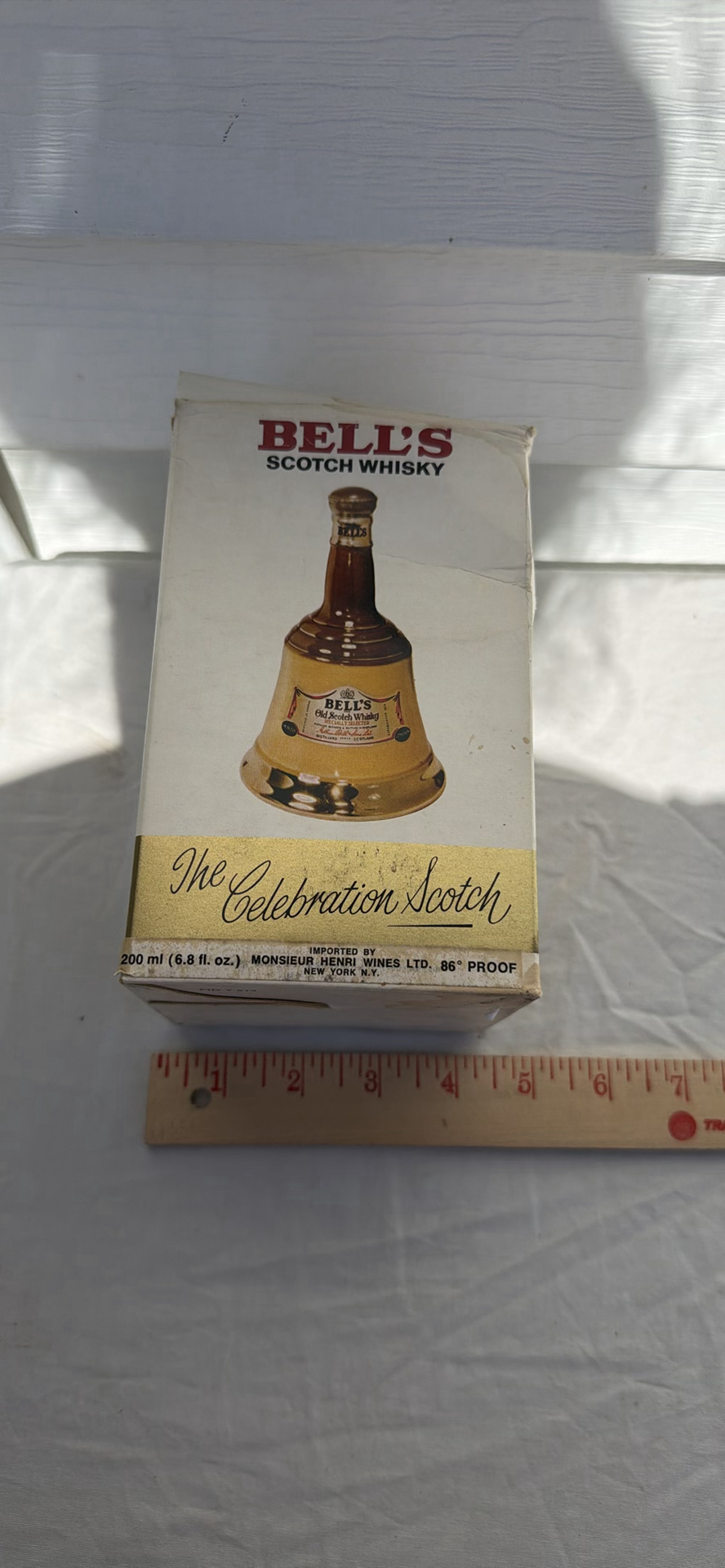 Bell's Blended Scotch Whisky Bell-Shaped Bottle with Box, WADE - image 7 of 10