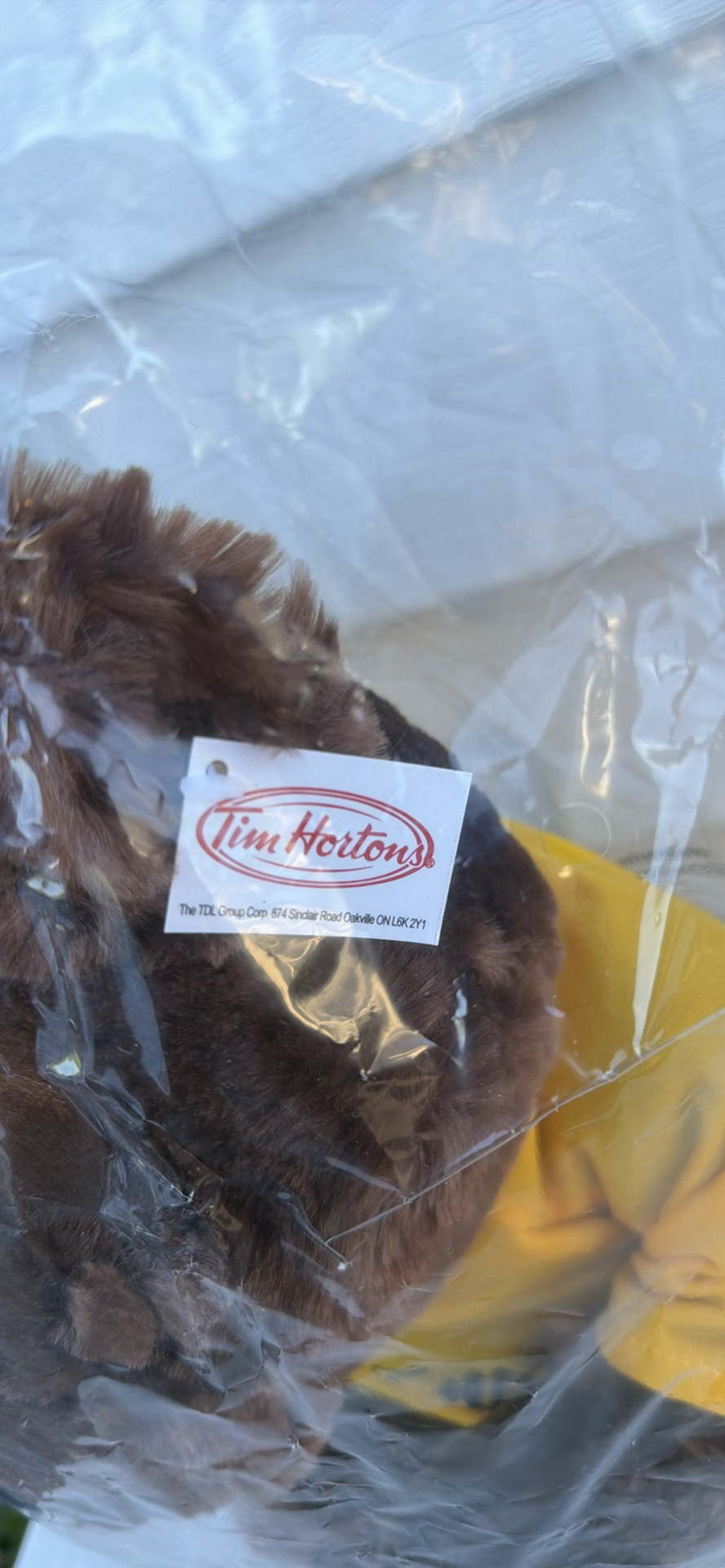 NEW In Bag - Limited Edition Tim Hortons Sidney Crosby Teddy Bear Plush Toy - image 3 of 4