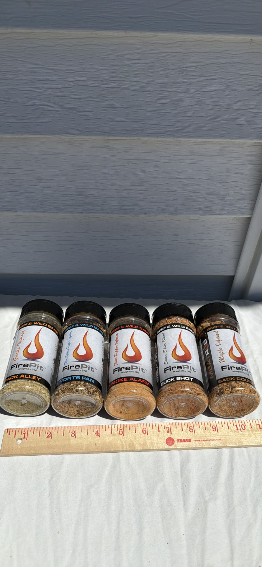 NEW Sealed (5) FirePit Spice Seasoning Bottles - image 1 of 4