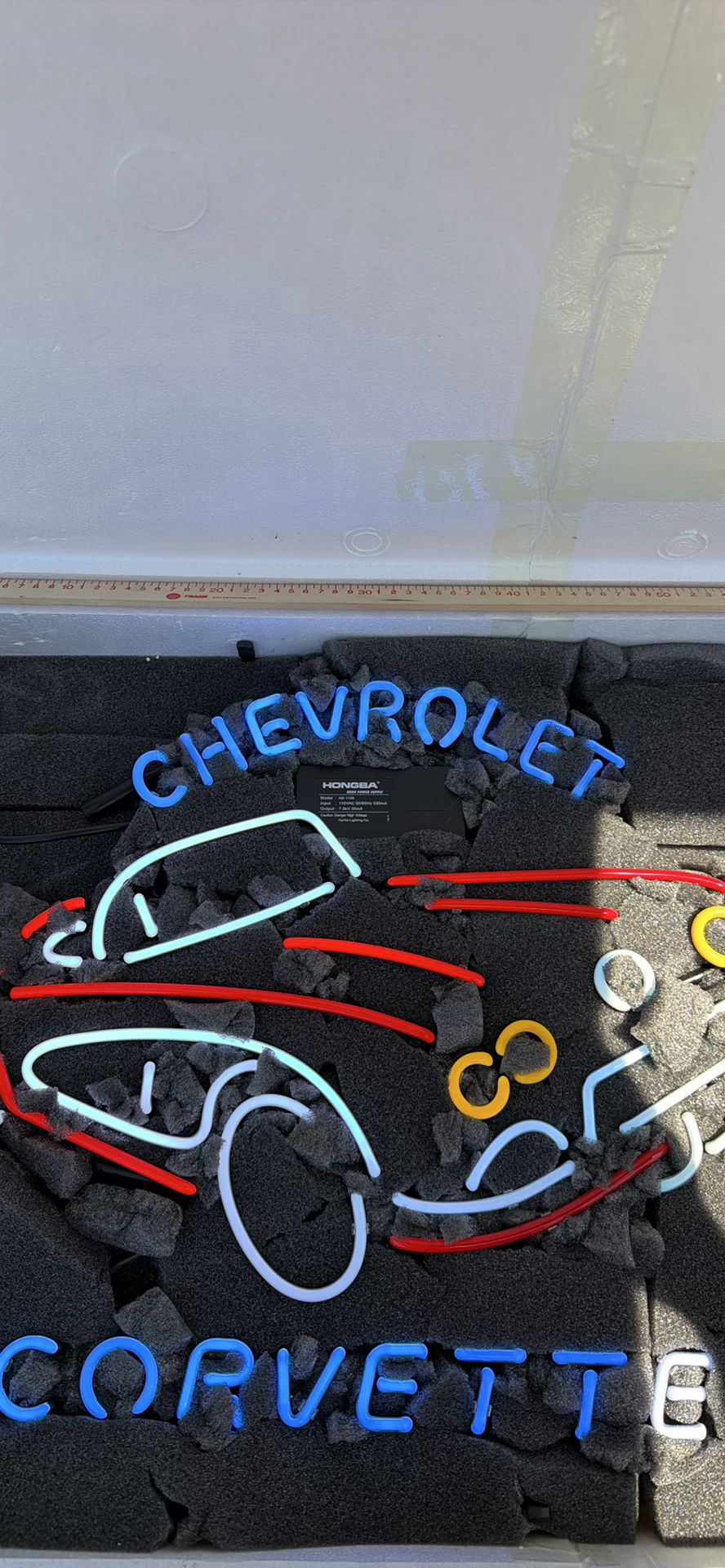 Retro Chevrolet Corvette Light Up Neon Sign - image 15 of 20