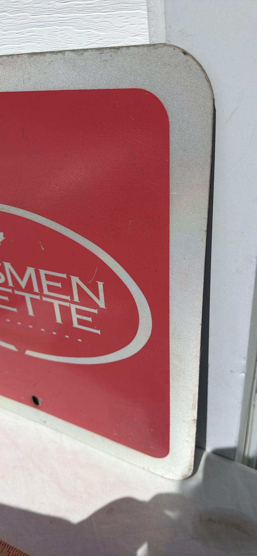 Kinsmen Kinette Metal Road Sign - image 6 of 8