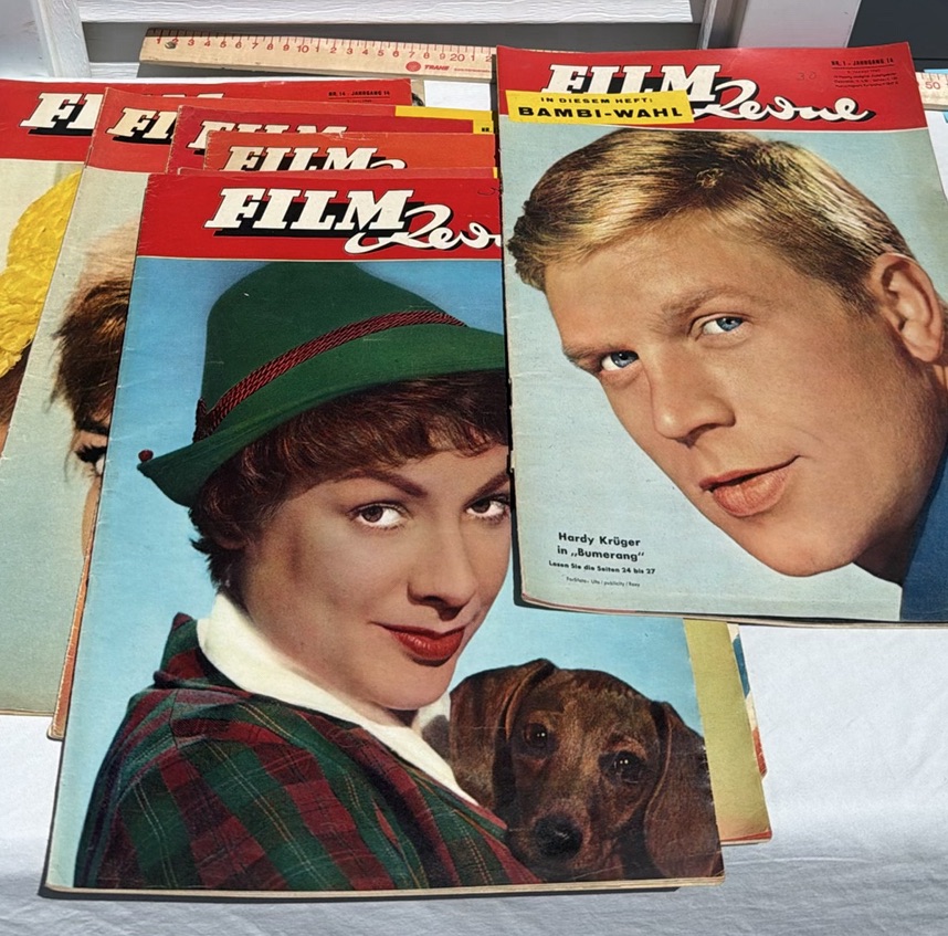 Vintage 1960 FILM Revue German Magazines - Lot Of 7 - image 1 of 17