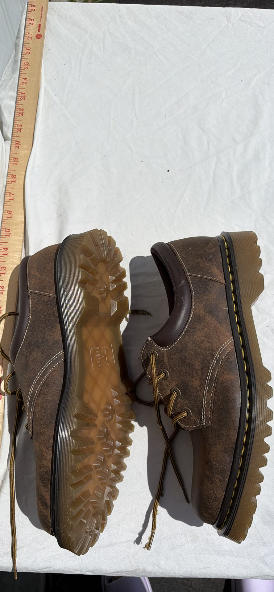 Dr. Martens Brown Leather Lace-Up Shoes SIZE 12 - image 4 of 8