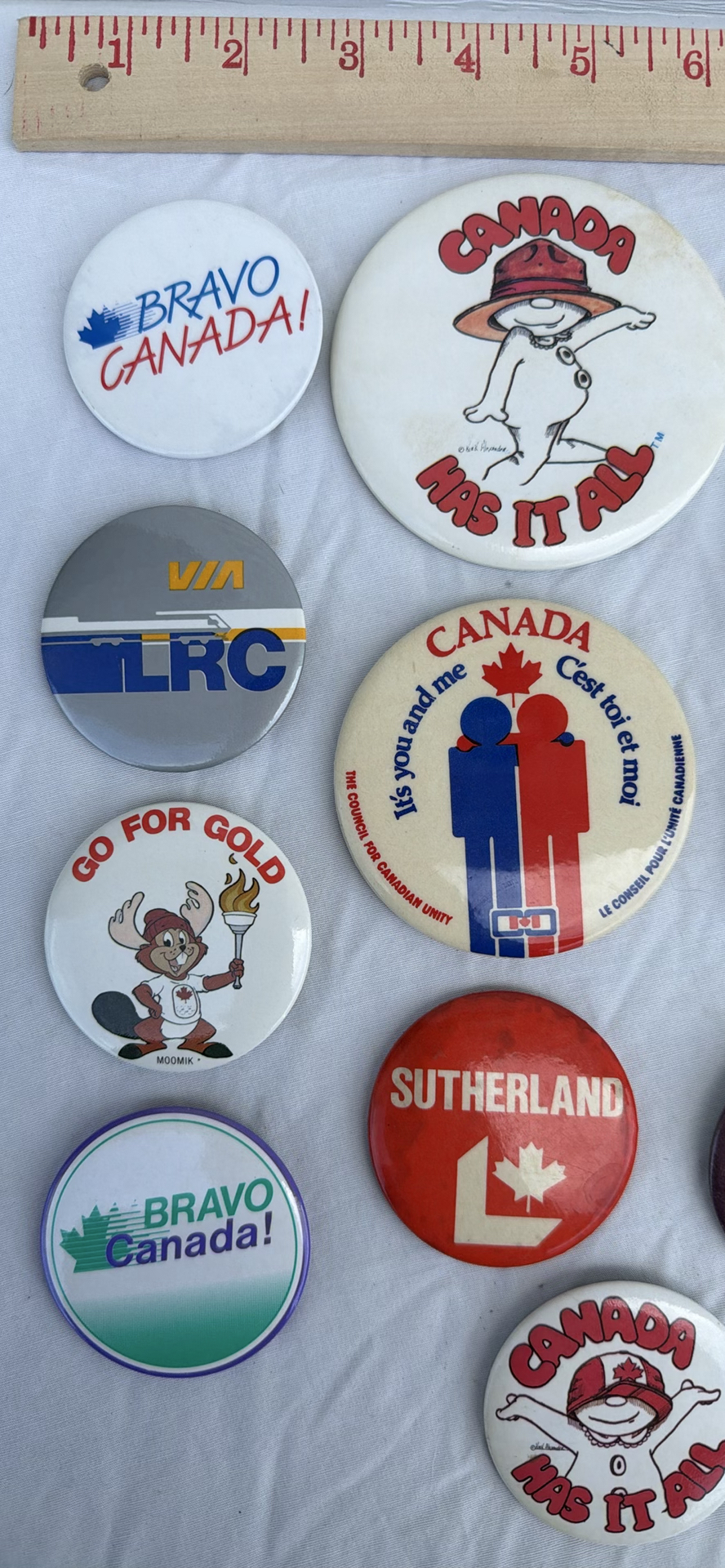 Assorted Canadian Pinback Buttons and Badges - image 2 of 5