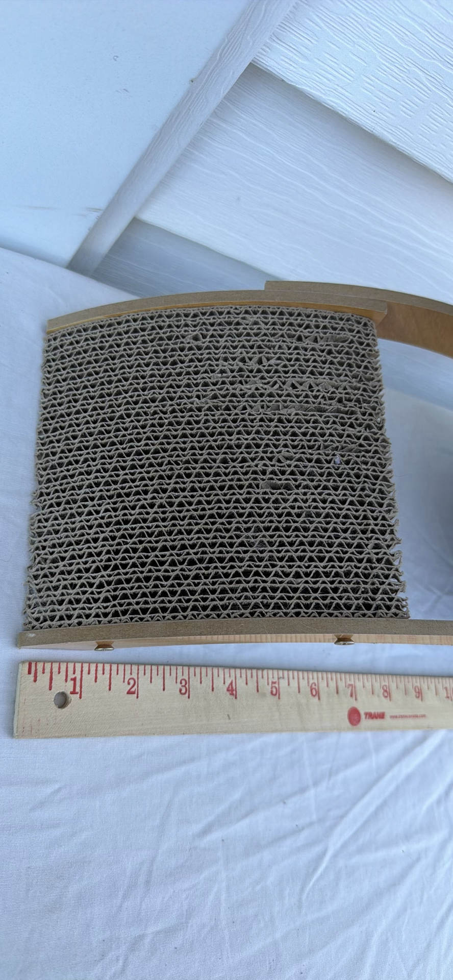 Wooden Cat Scratcher with Cardboard Panels and Rope Ball - image 3 of 7
