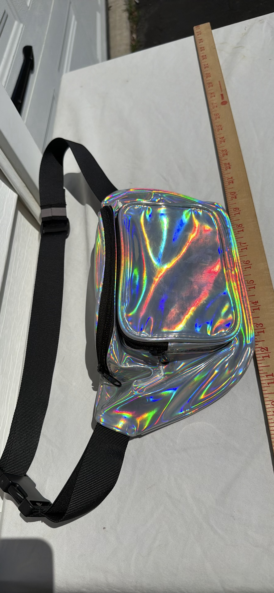Holographic Waist Bag with Adjustable Strap - image 1 of 7