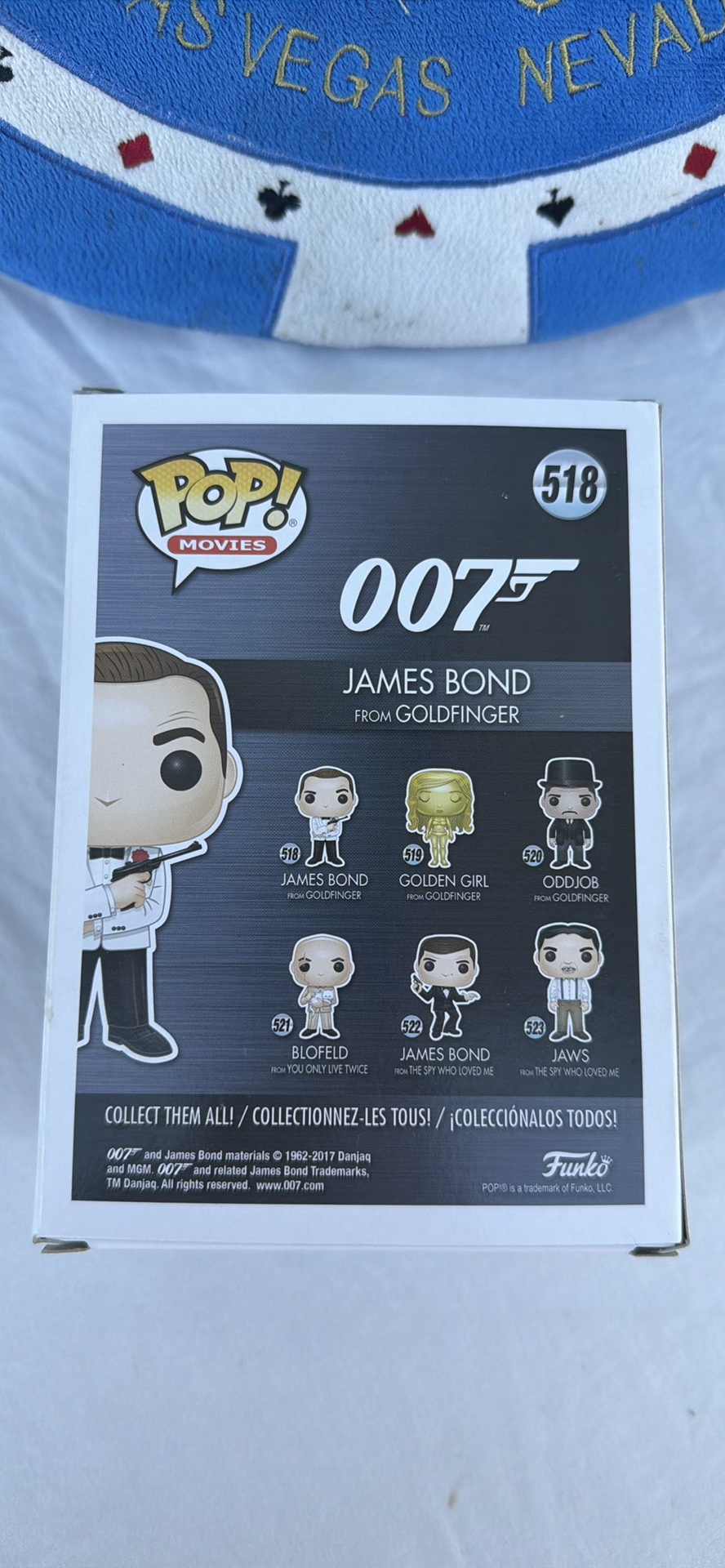 Las Vegas Casino Chip Pillow and Funko Pop James Bond Figure - image 8 of 10