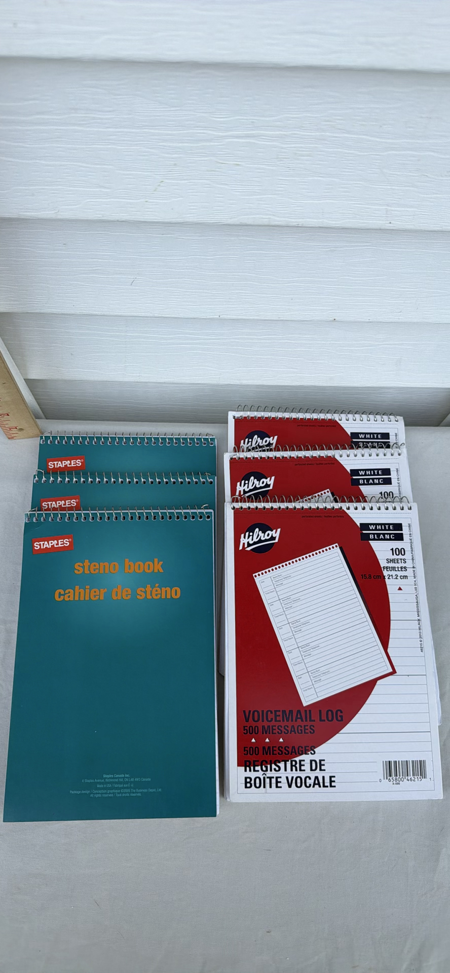 Staples Steno Books (3) and (3)Hilroy Voicemail Log Notebooks - image 1 of 5