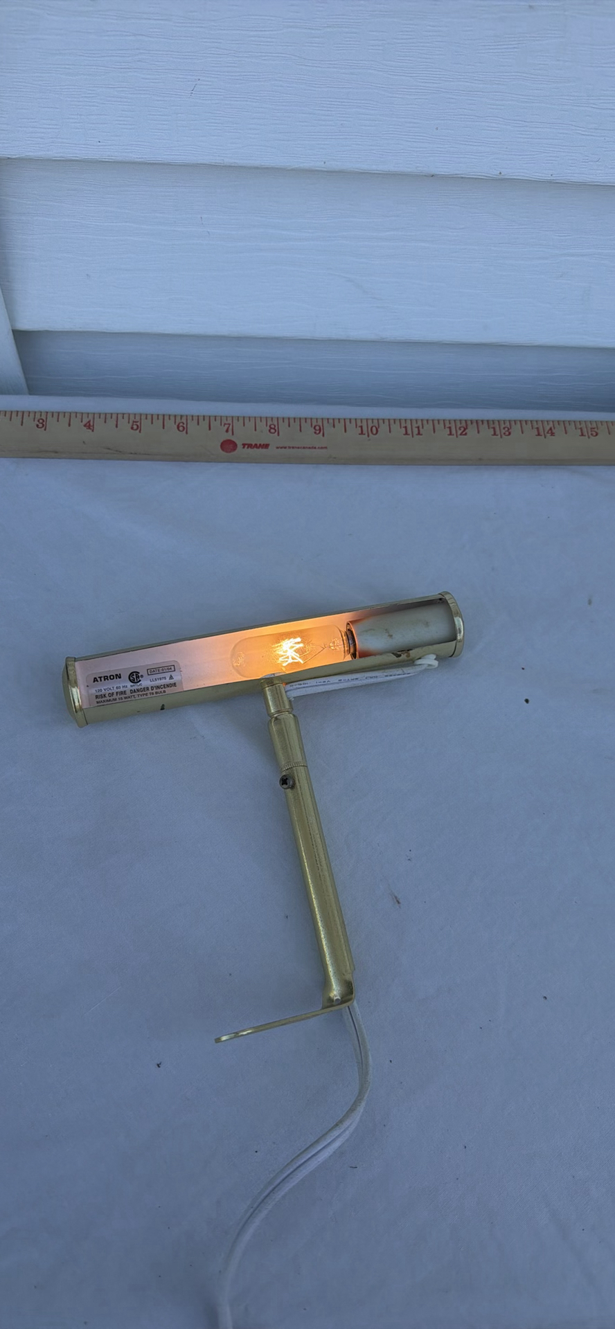Brass Wall-Mounted Picture Lights - image 9 of 9