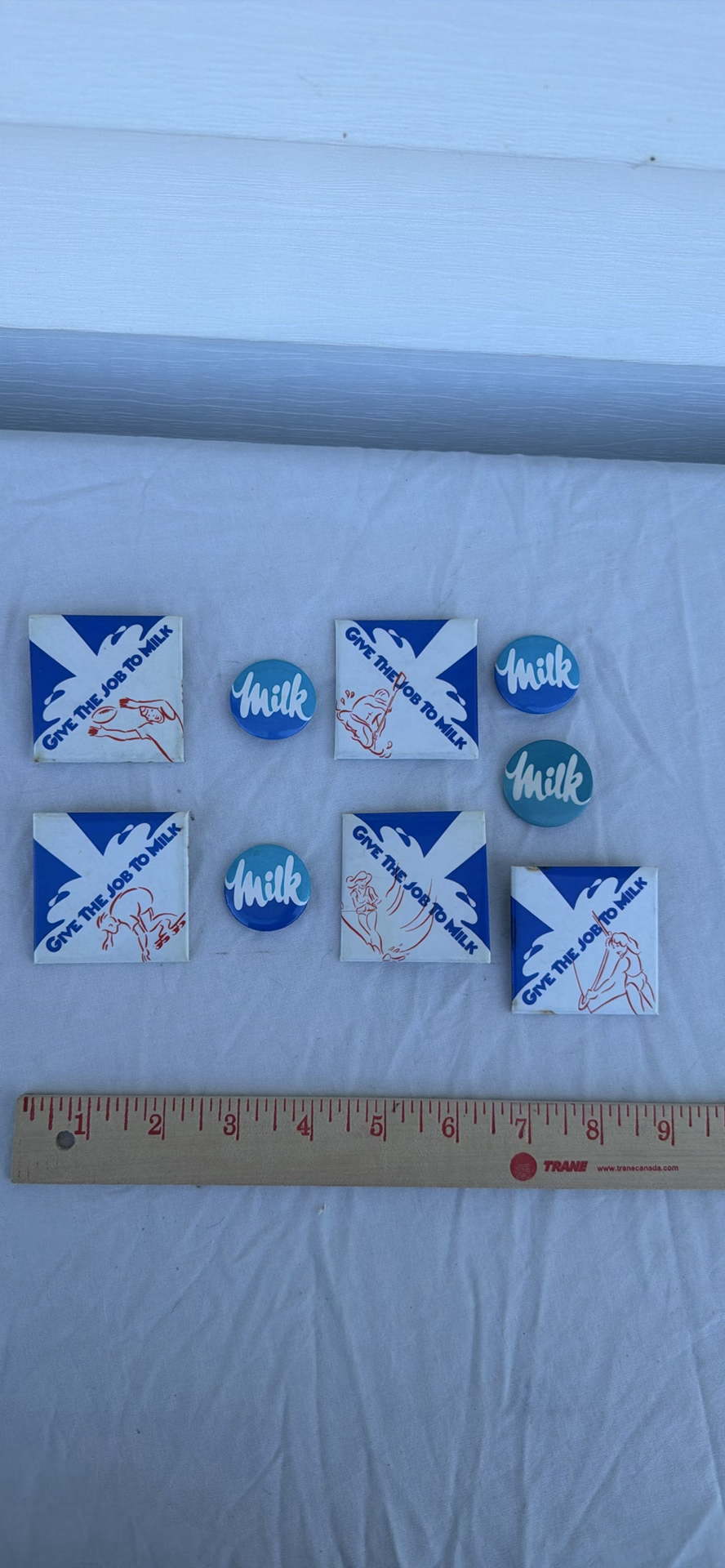 Assorted Milk Promotion Pins and Buttons (9) - image 1 of 5