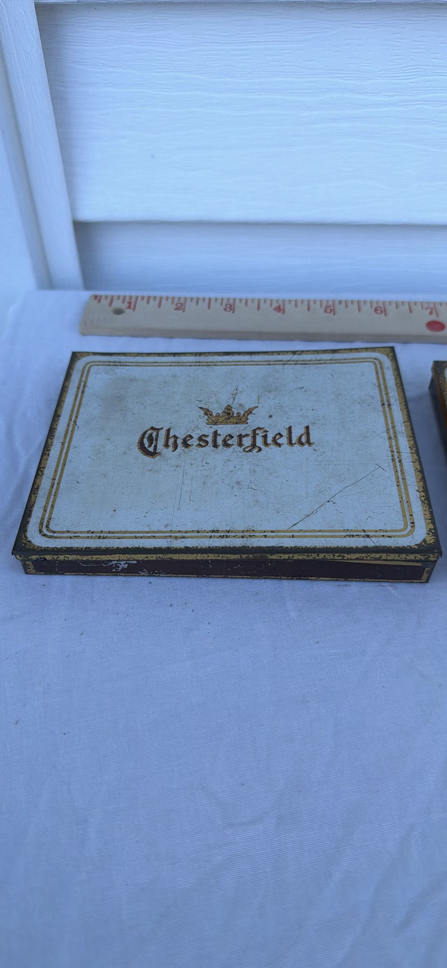 Two Vintage Chesterfield Cigarette Metal Tins - image 2 of 6
