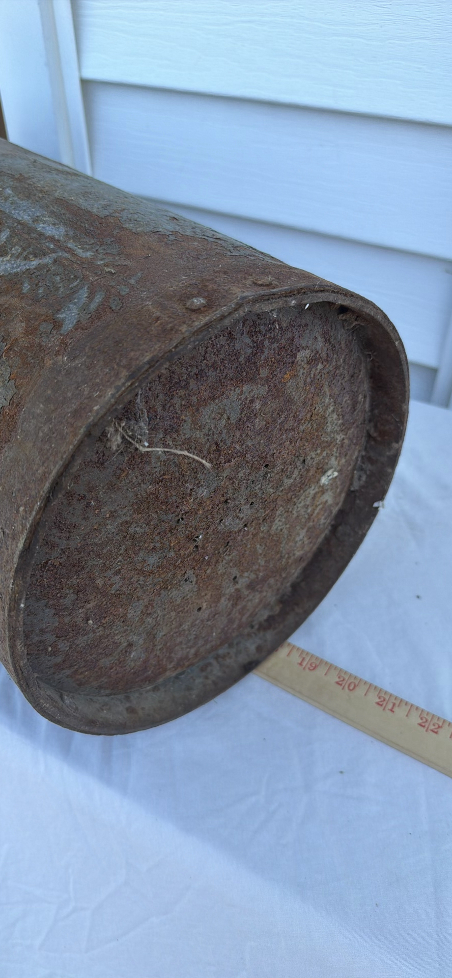 Vintage Tall Metal Bucket with Metal Handle - image 7 of 7