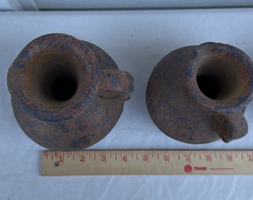 Three Handled Clay Jugs - image 3 of 7