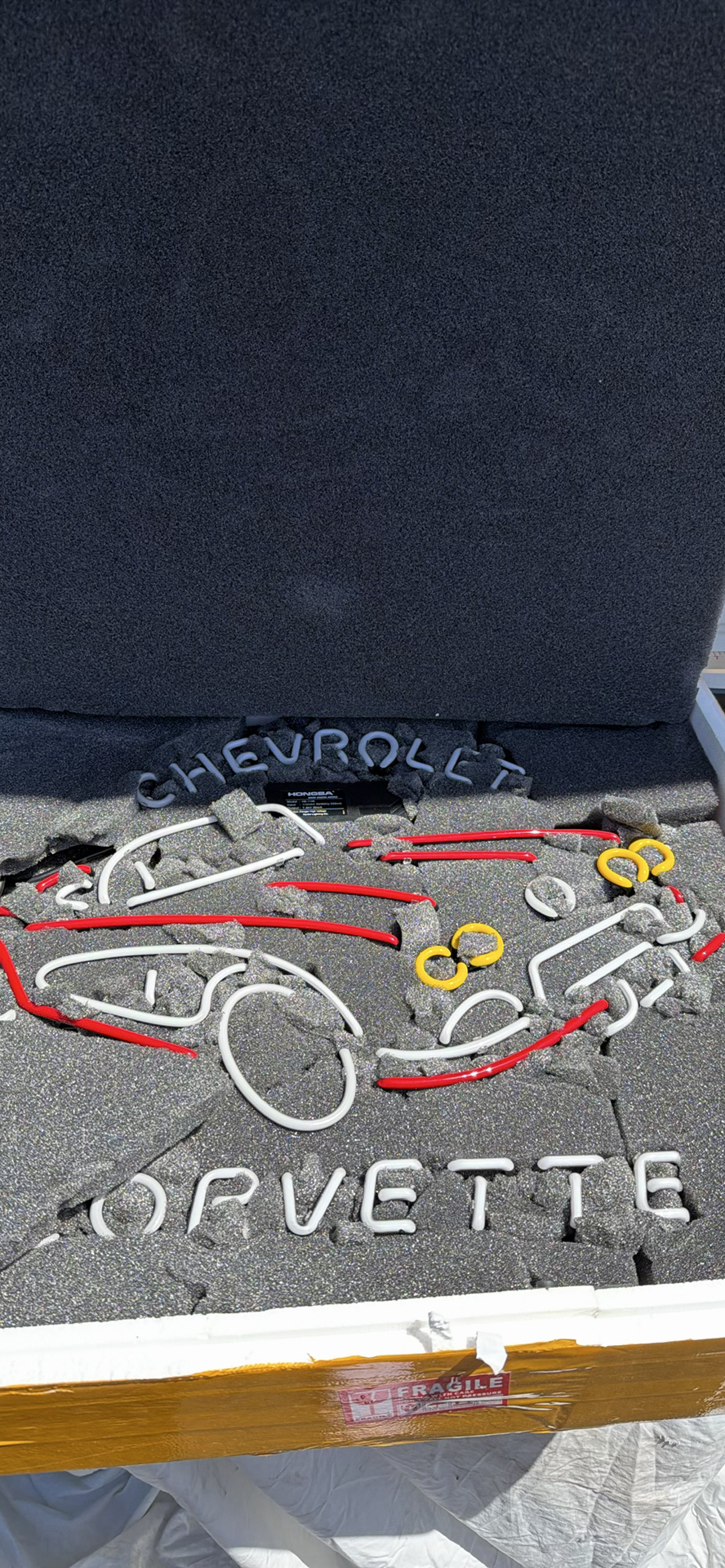 Retro Chevrolet Corvette Light Up Neon Sign - image 9 of 20