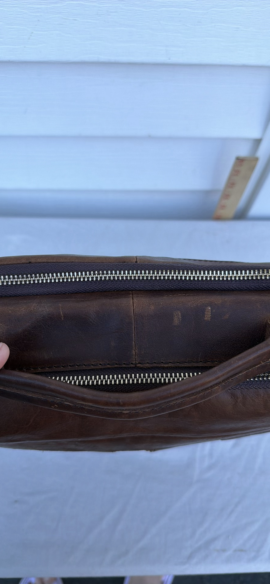Brown Soft Leather Briefcase - image 14 of 16