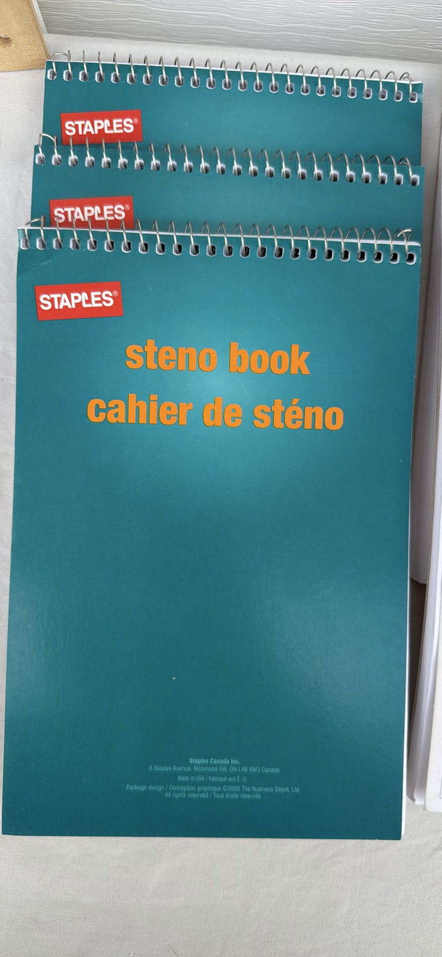 Staples Steno Books (3) and (3)Hilroy Voicemail Log Notebooks - image 2 of 5