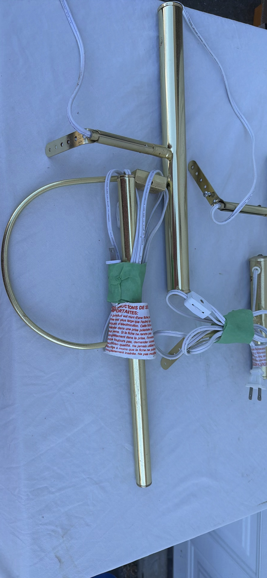 Brass Wall-Mounted Picture Lights - image 5 of 9