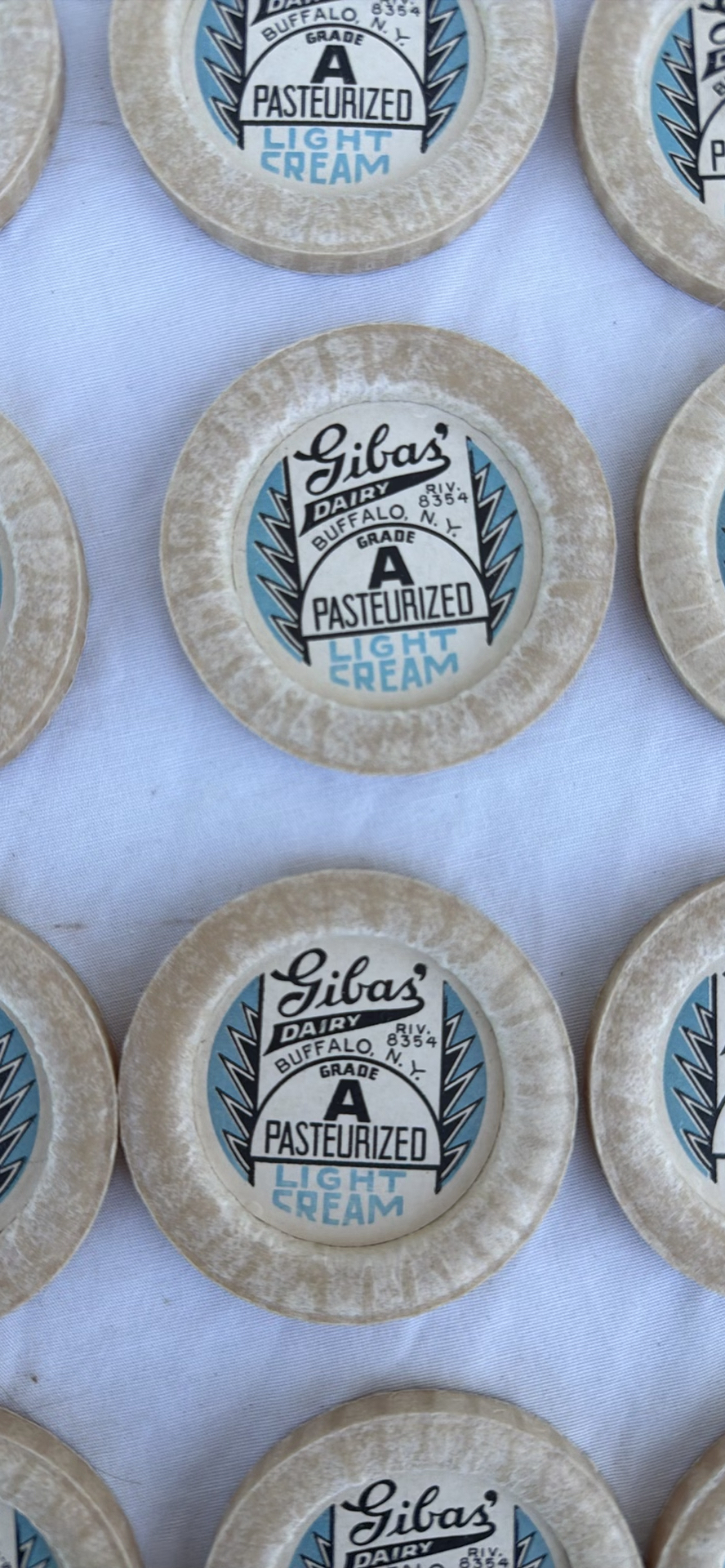 Vintage Gibas' Dairy Grade A Pasteurized Light Cream Bottle Caps - image 3 of 4