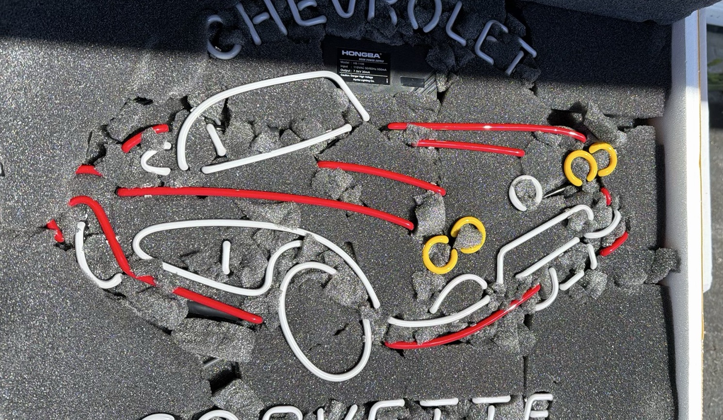Retro Chevrolet Corvette Light Up Neon Sign - image 14 of 20