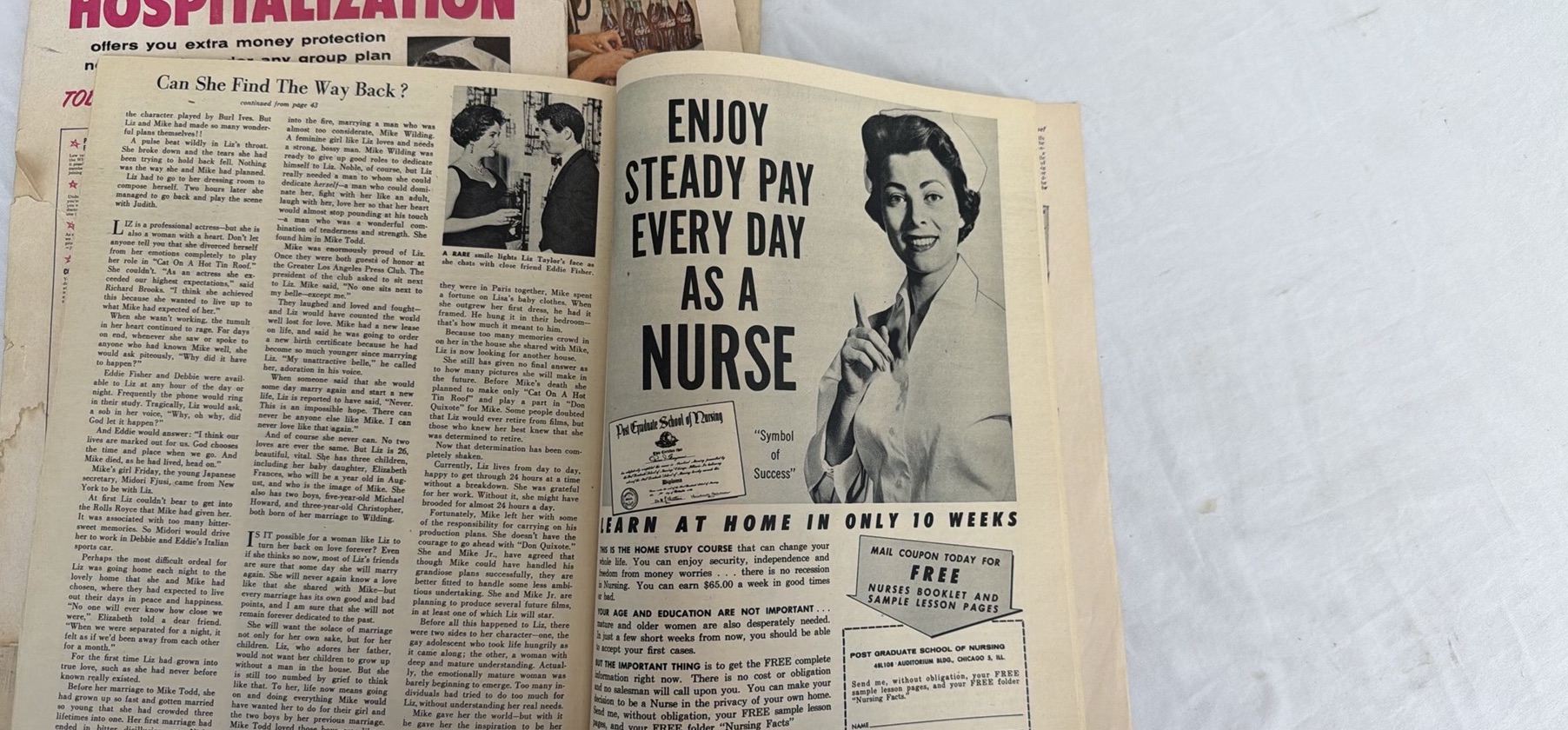 Assorted Vintage Magazines Including Movie Stars Parade, Liberty (1958), Silver Screen, and The Sunday Telegram (1957)Weekend Magazine - image 21 of 22