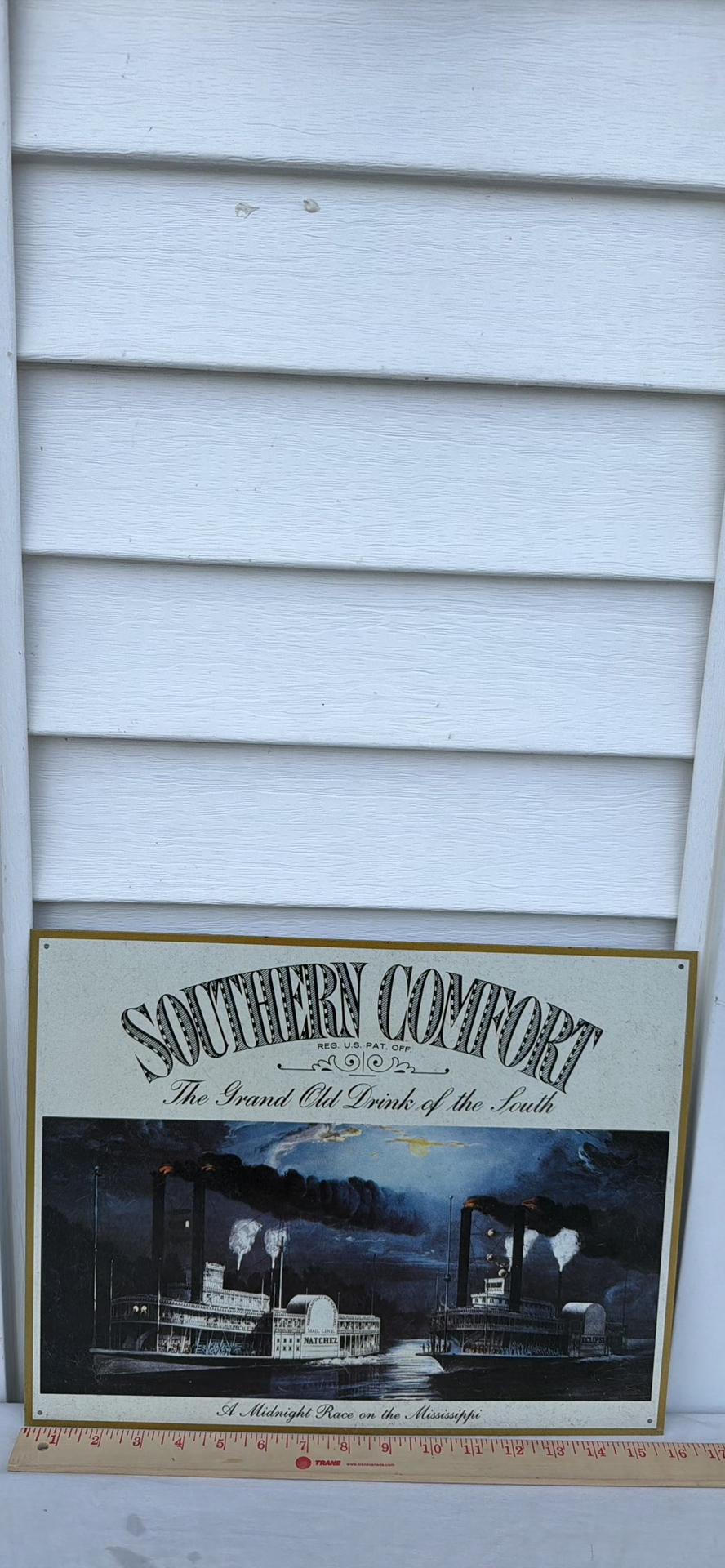 Southern Comfort A Midnight Race on the Mississippi Metal Sign - image 2 of 7