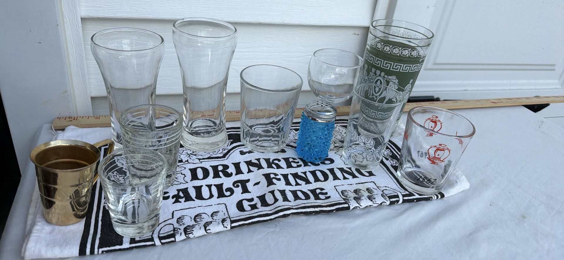 Assorted Drinking Glassware with Bar Towel and Accessories - image 1 of 35
