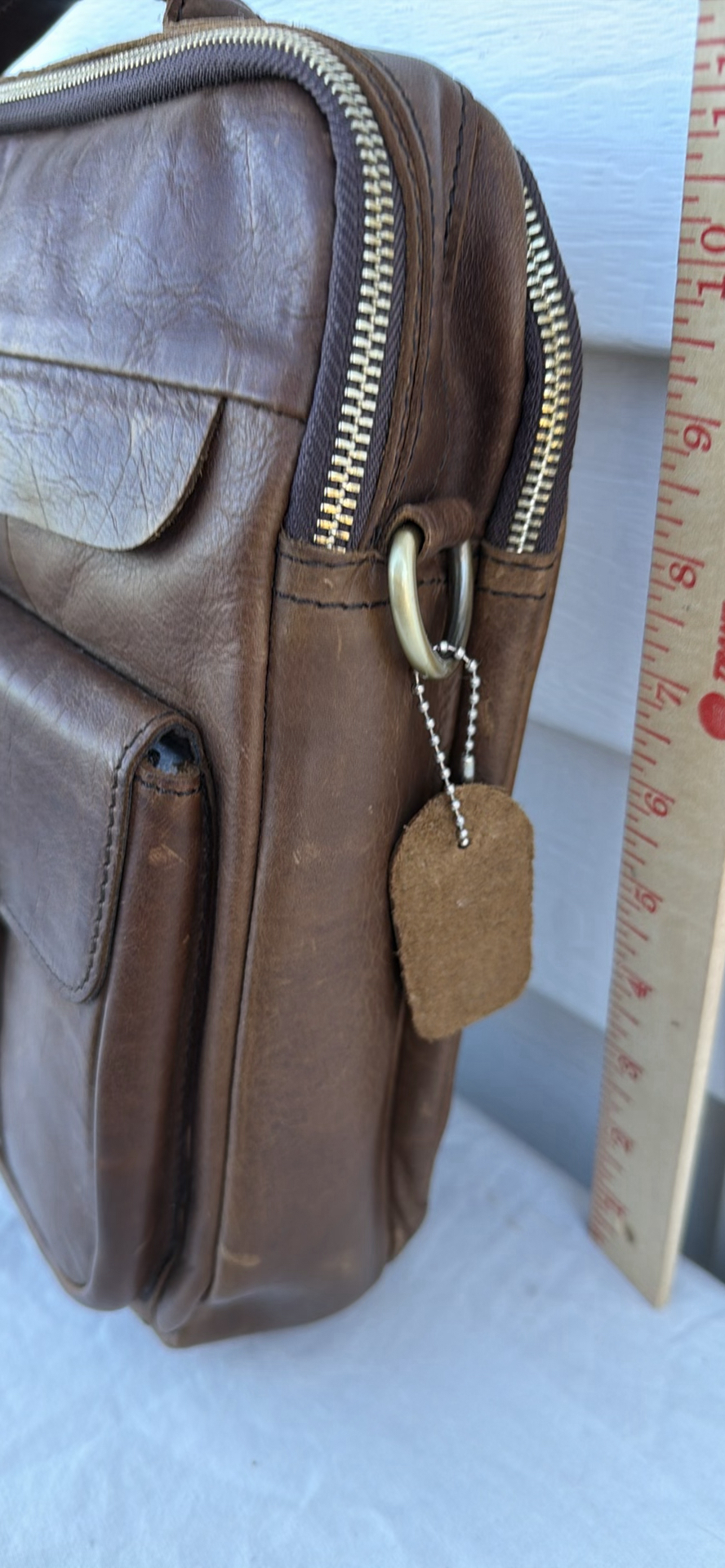 Brown Soft Leather Briefcase - image 5 of 16