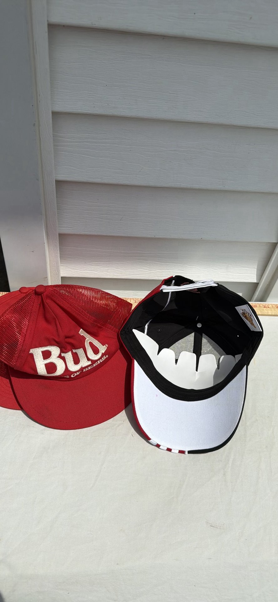 Three Budweiser Branded Baseball Caps - image 7 of 8