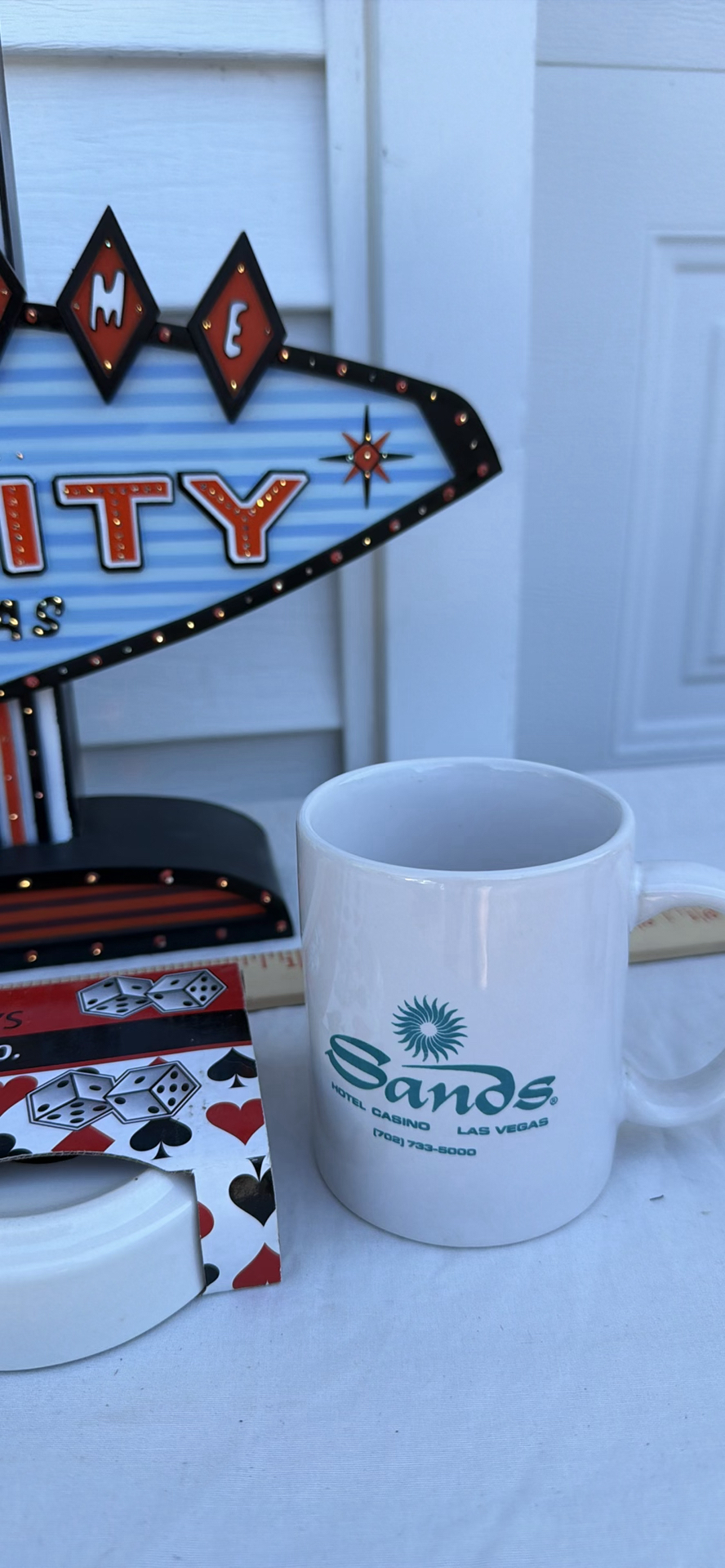 Las Vegas Themed Lightup Sign, Mug, and Ashtray Set - image 3 of 8