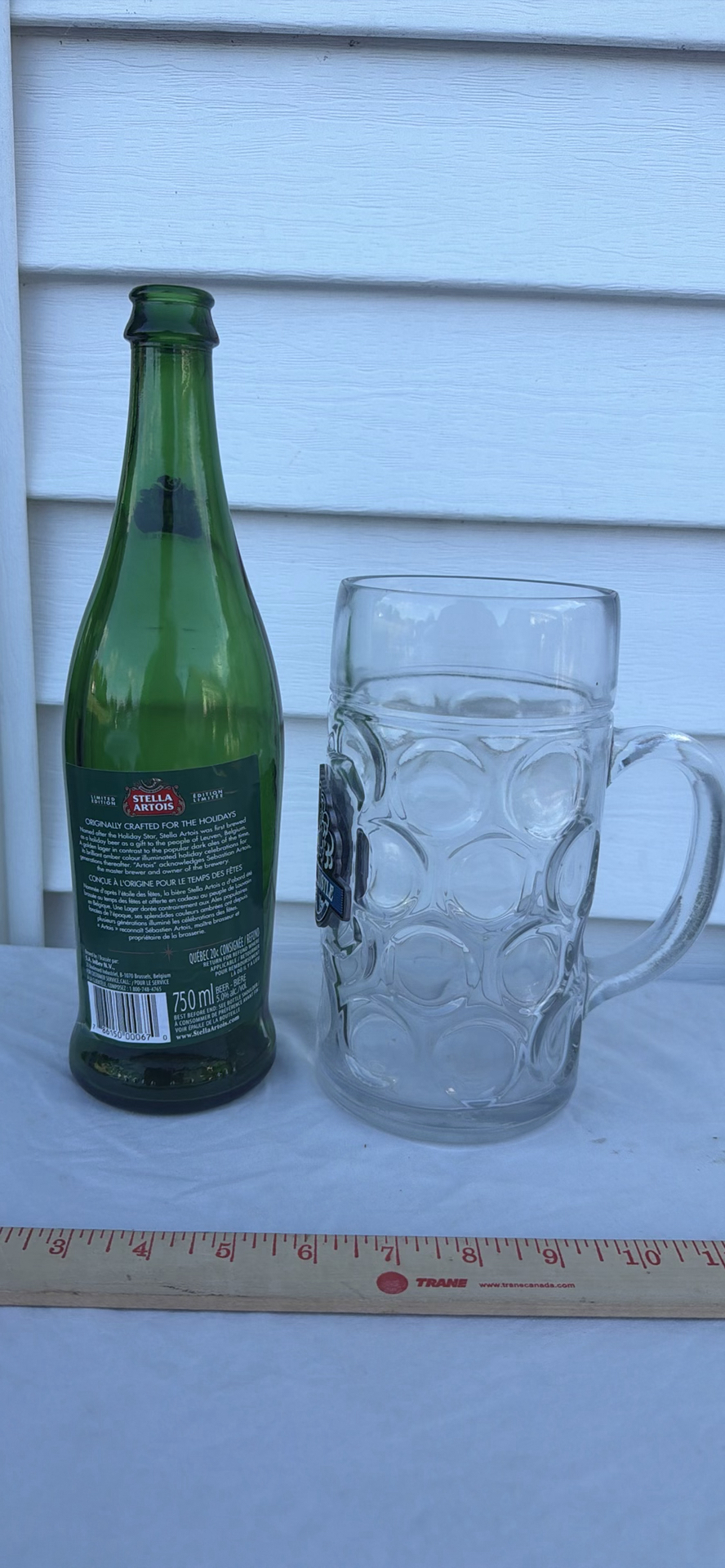Stella Artois Bottle and Large Steam Whistle Glass Beer Mug - image 5 of 7