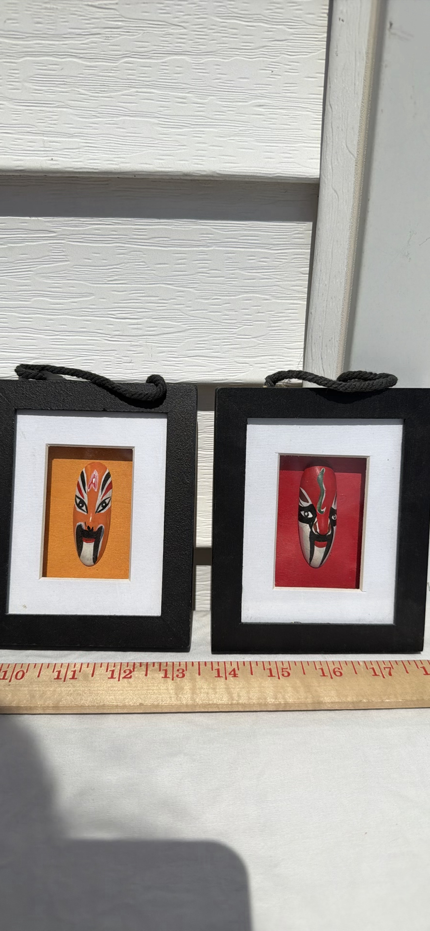 Set of Four Framed Mask Artwork Pieces - image 2 of 4