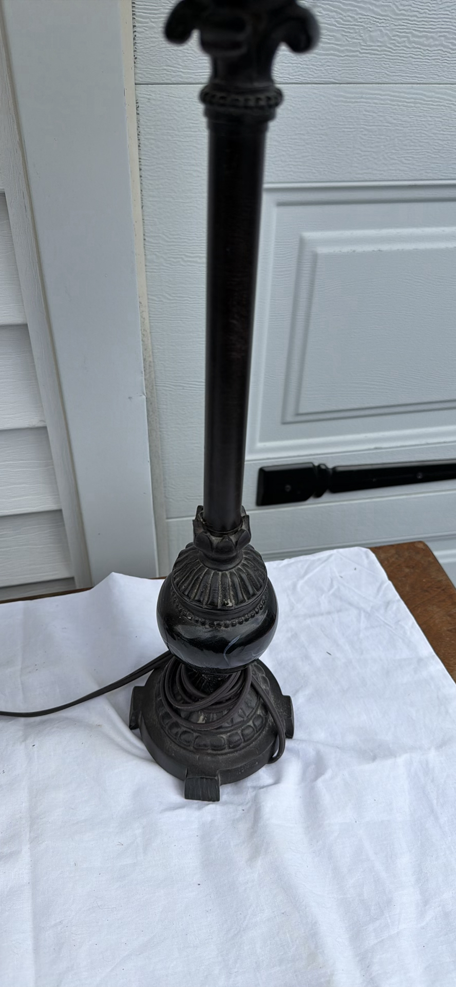 Pair of BOMBAY Table Lamps with Fabric Shades - image 5 of 5