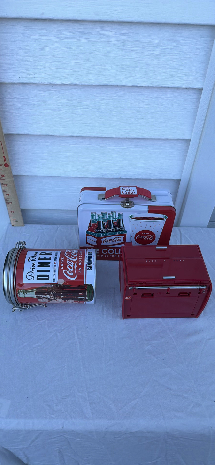 Coca-Cola Branded Metal Tins and Radio Box - image 7 of 7