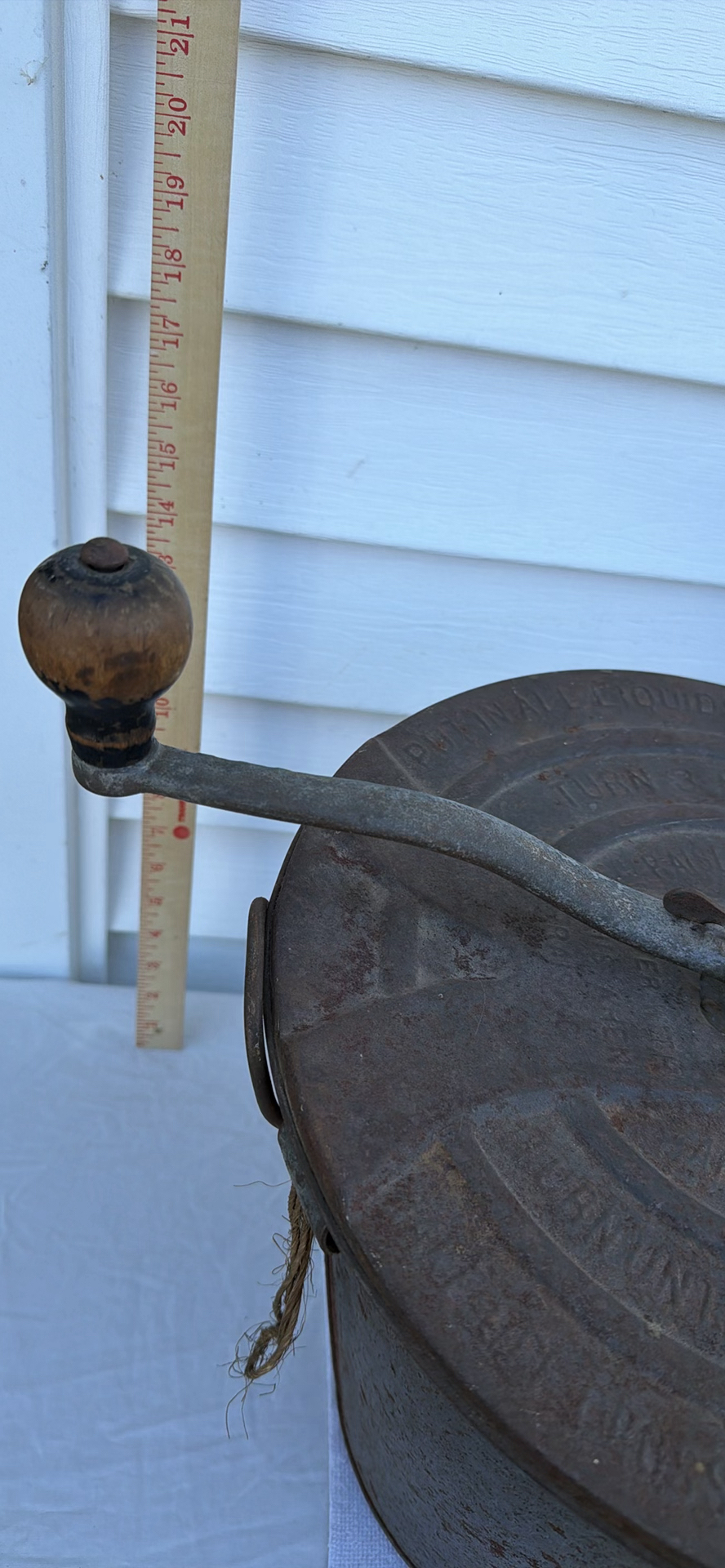 Antique No. 8 Universal Bread Maker Hand-Crank Mixing Bucket - image 4 of 13
