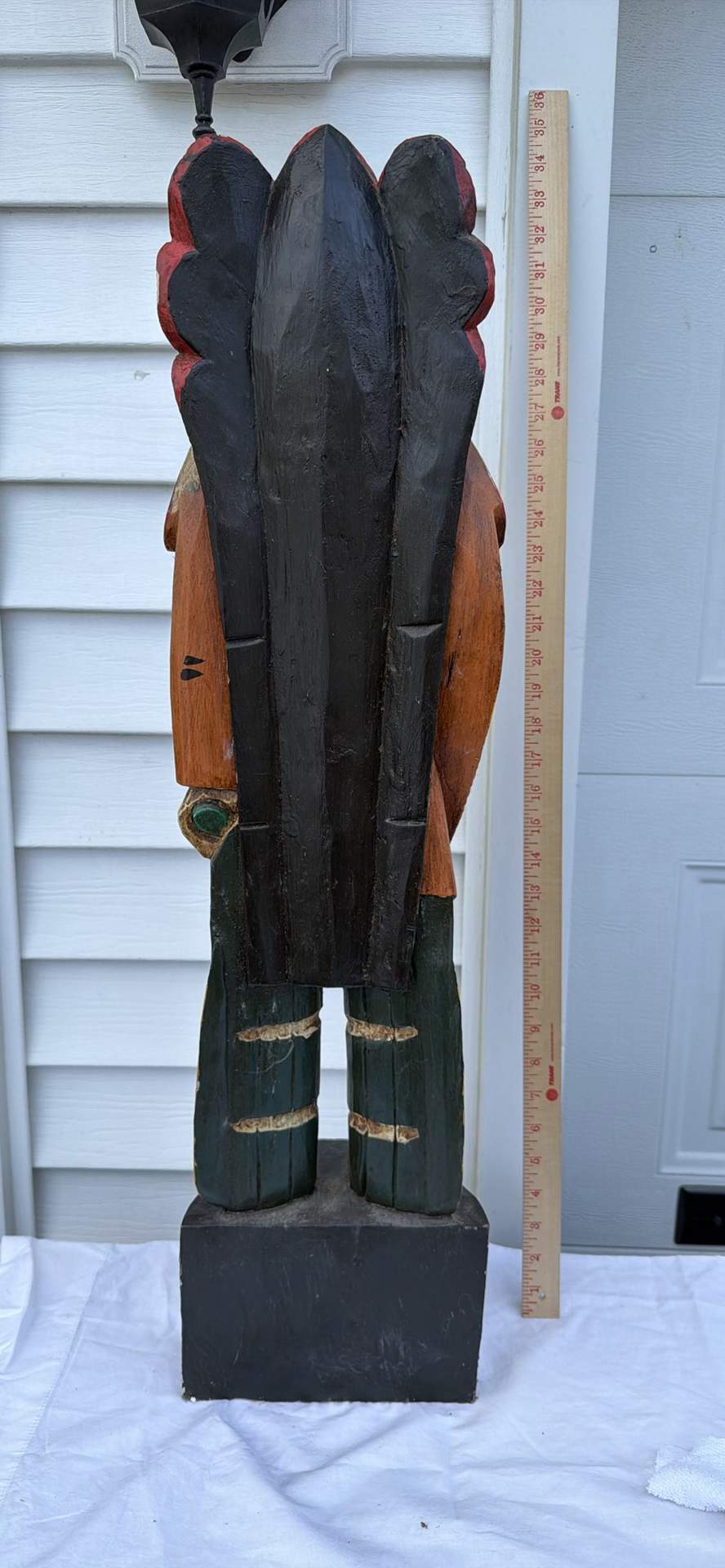 Carved Cigar Store Indian Wooden Figure Statue - image 2 of 3